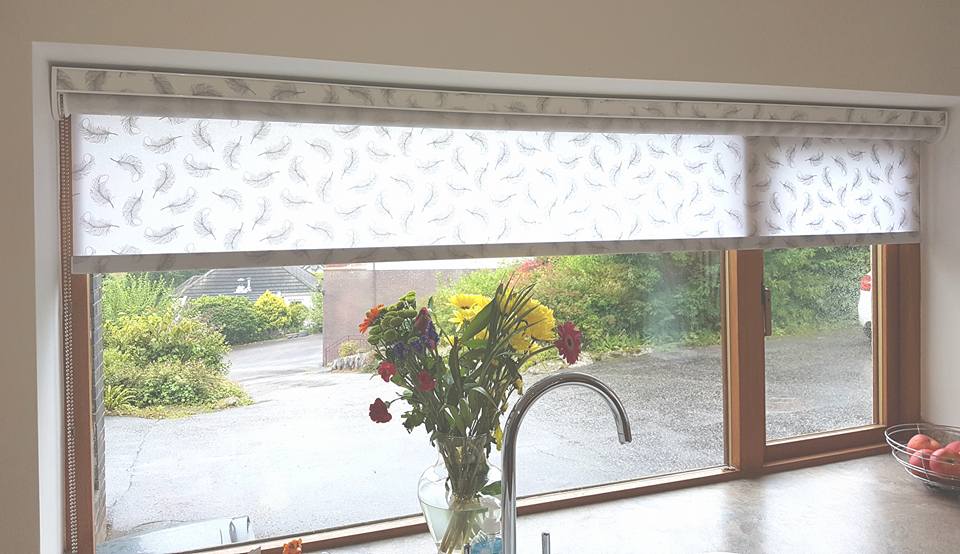 Example of a blind fitted for a customer