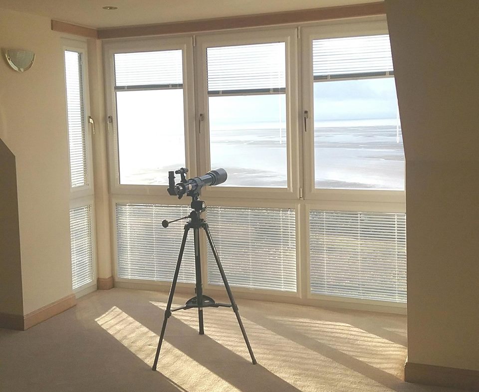 Example of a blind fitted for a customer