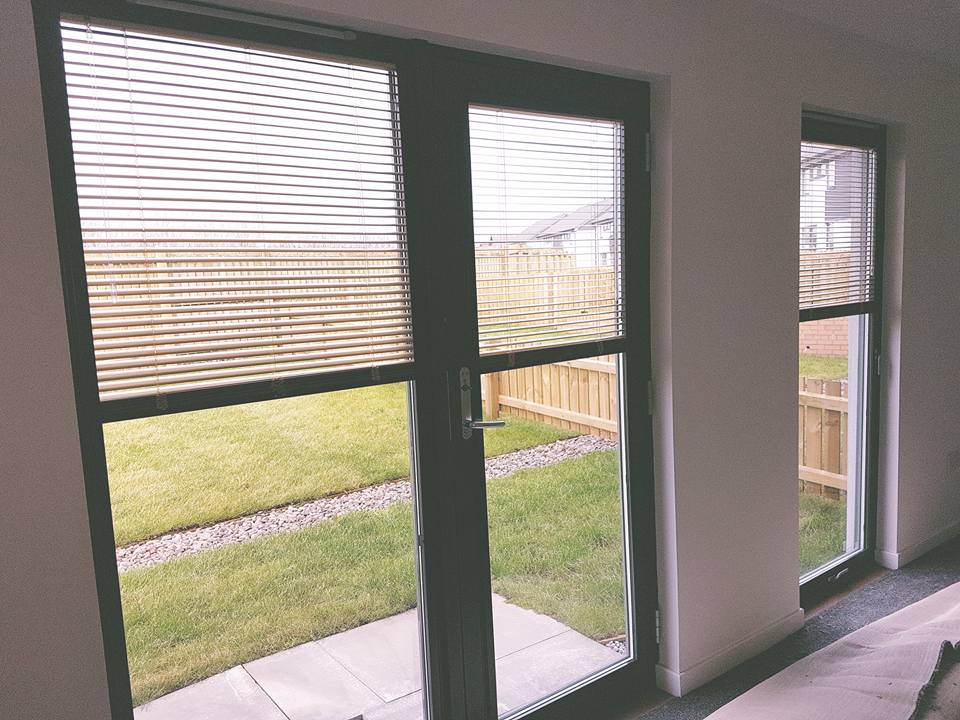 Example of a blind fitted for a customer