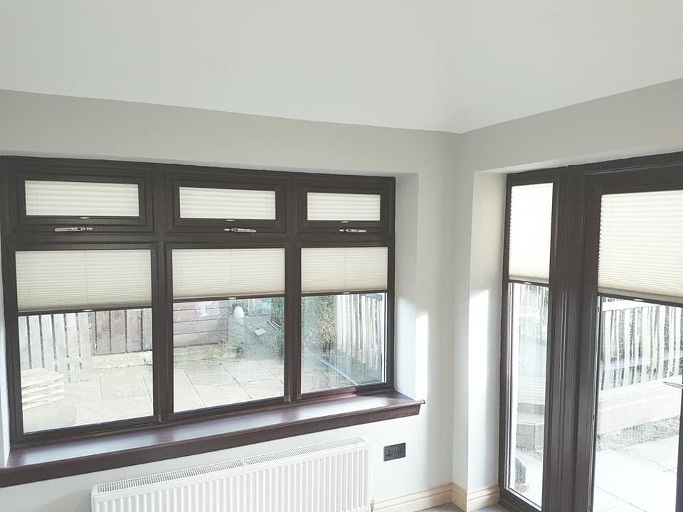 Example of a blind fitted for a customer