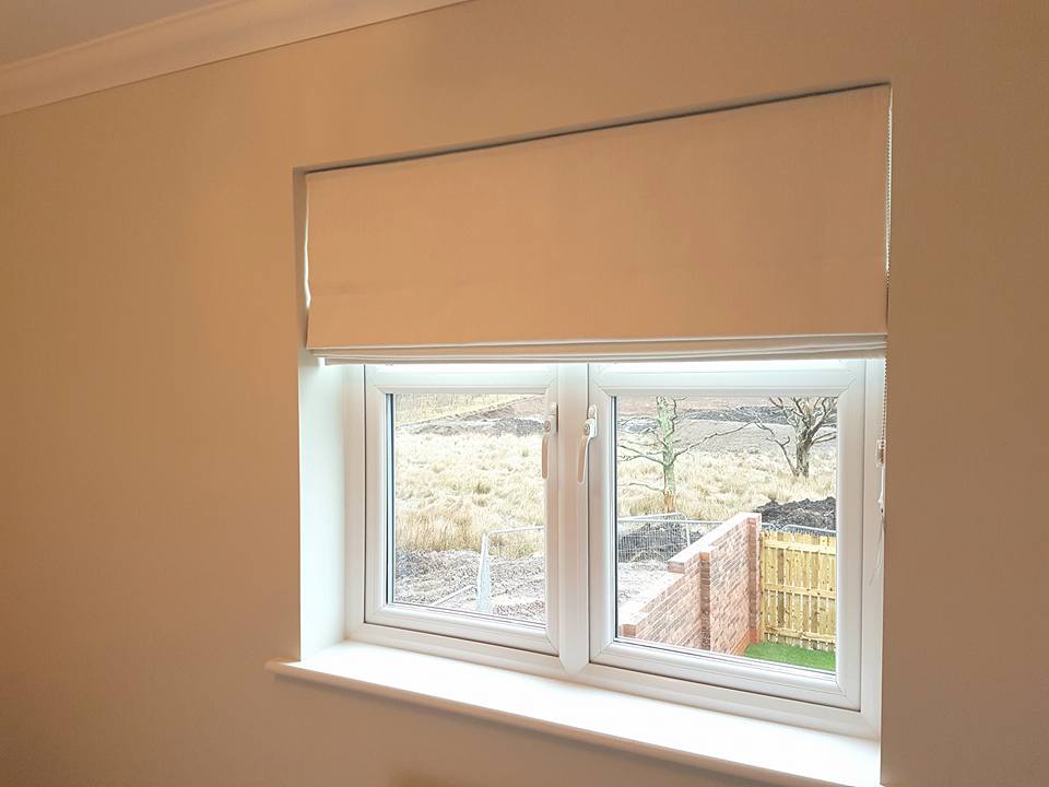 Example of a blind fitted for a customer
