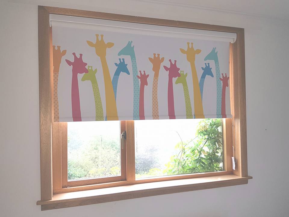 Example of a blind fitted for a customer