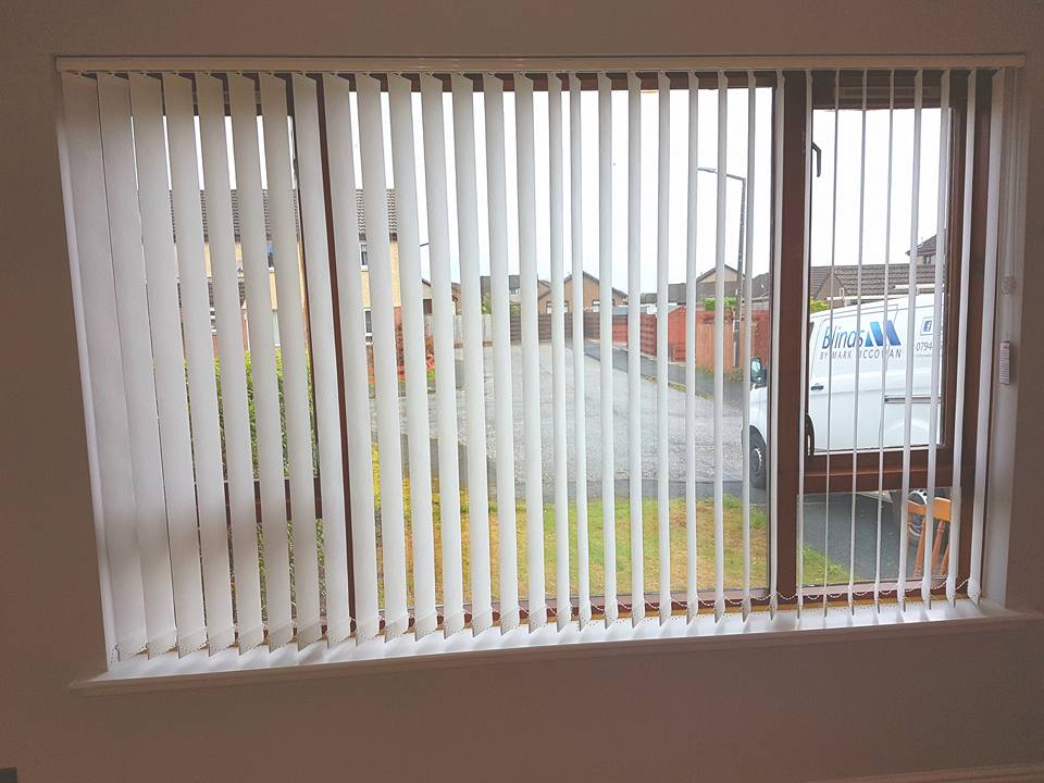 Example of a blind fitted for a customer