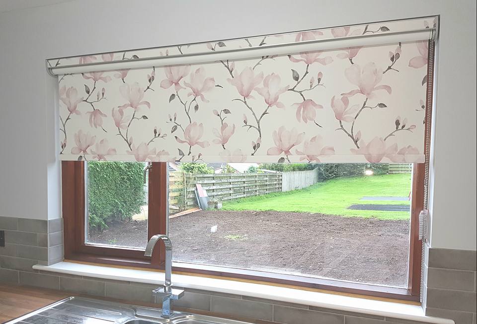 Example of a blind fitted for a customer