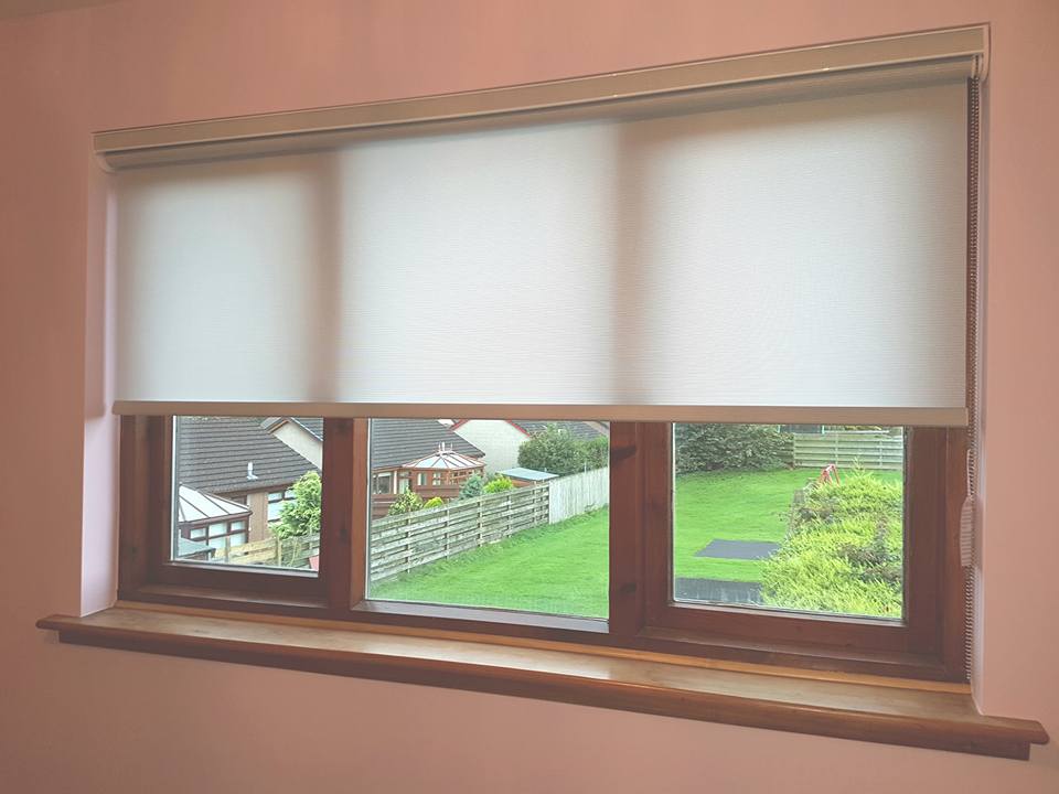 Example of a blind fitted for a customer