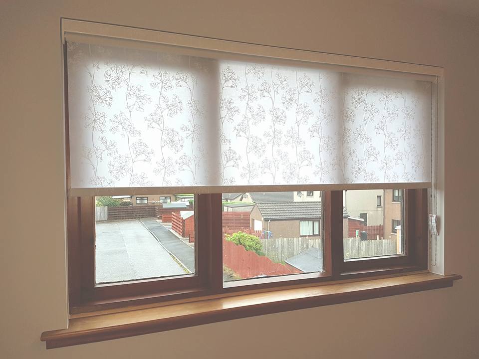 Example of a blind fitted for a customer