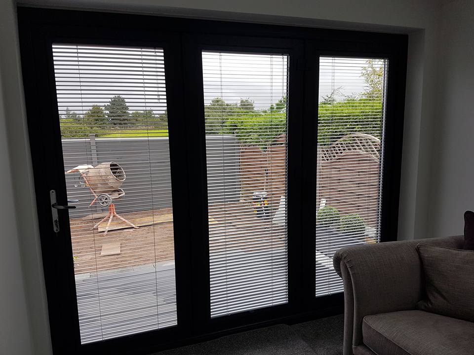 Example of a blind fitted for a customer
